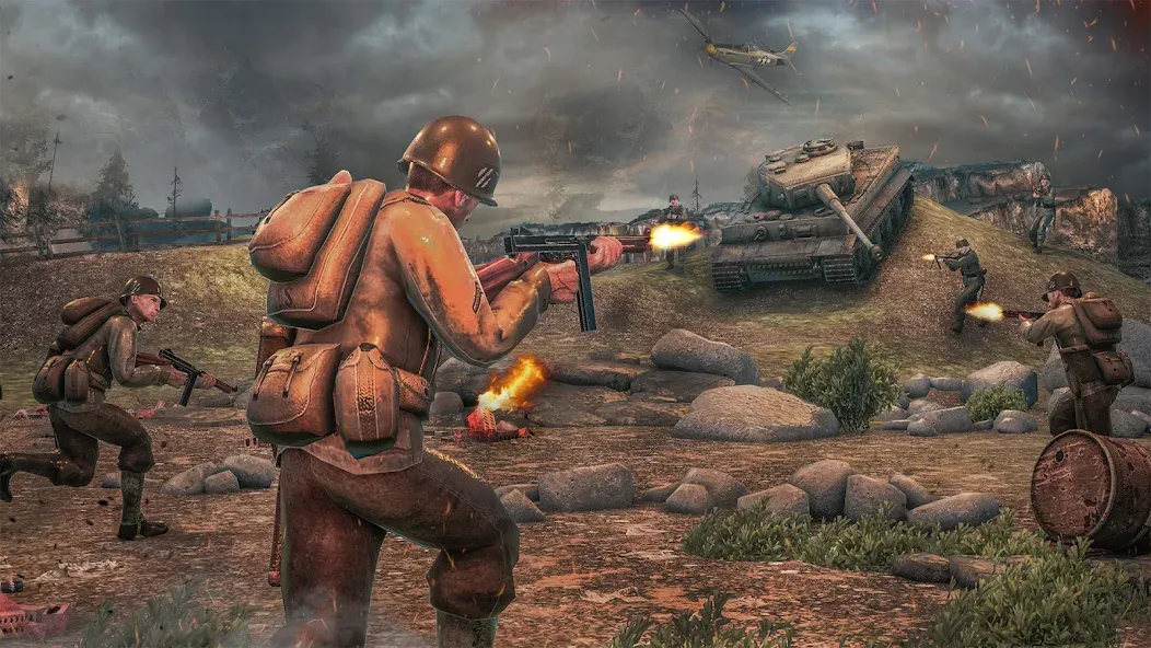 Medal of War – WW2 Games 2024 [MOD: безлимитные деньги и оружие] Screenshot 1