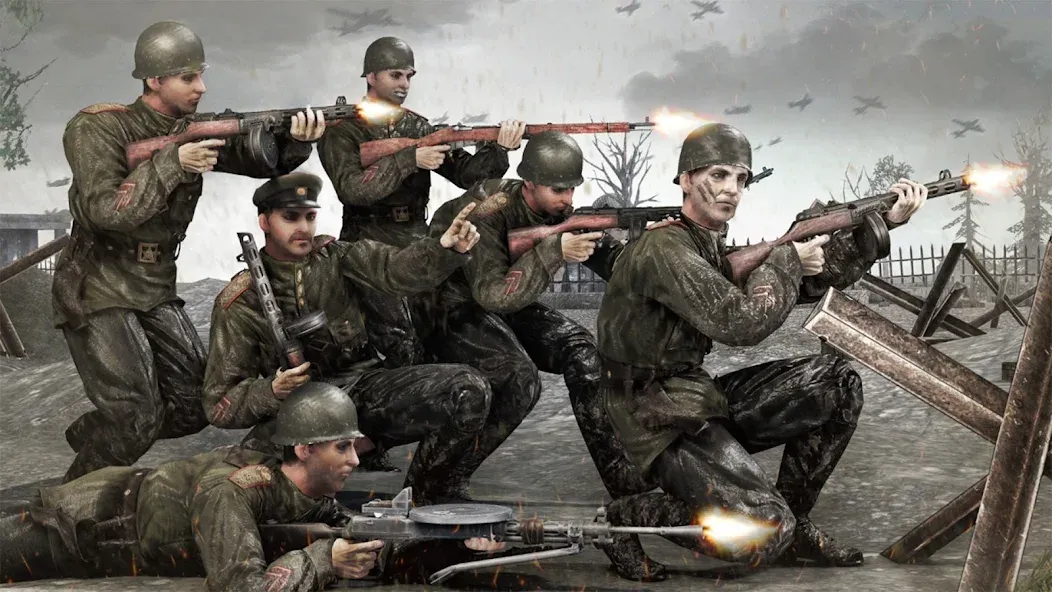 Medal of War – WW2 Games 2024 [MOD: безлимитные деньги и оружие] Screenshot 2