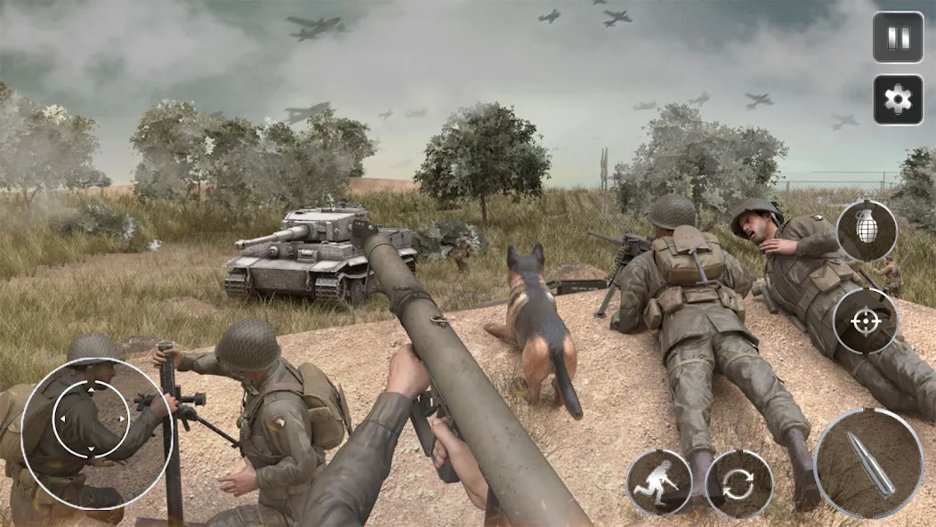 Call Of Courage : WW2 Shooting [MOD: безлимитные боеприпасы и здоровье] Screenshot 3