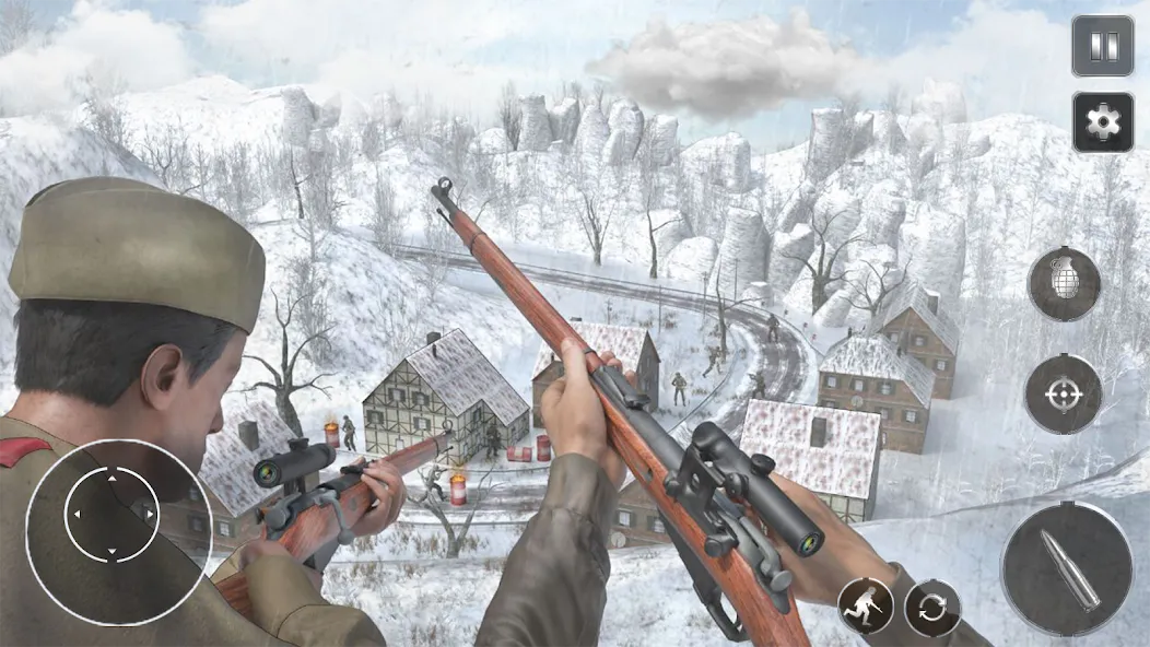 Call Of Courage : WW2 Shooting [MOD: безлимитные боеприпасы и здоровье] Screenshot 4