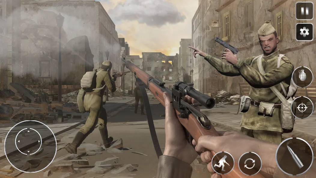 Call Of Courage : WW2 Shooting [MOD: безлимитные боеприпасы и здоровье] Screenshot 5