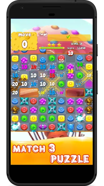 Candy 2024-Candy Match 3 Game [MOD: безлимитные жизни и подсказки] Screenshot 2
