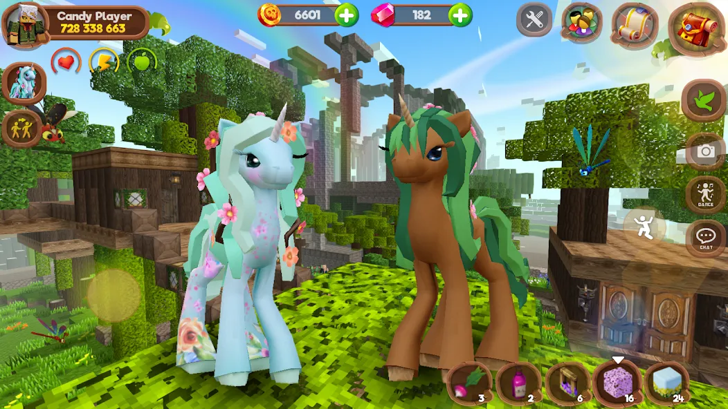 Pony World Craft [MOD: безлимитные ресурсы и открыты все пони] Screenshot 3