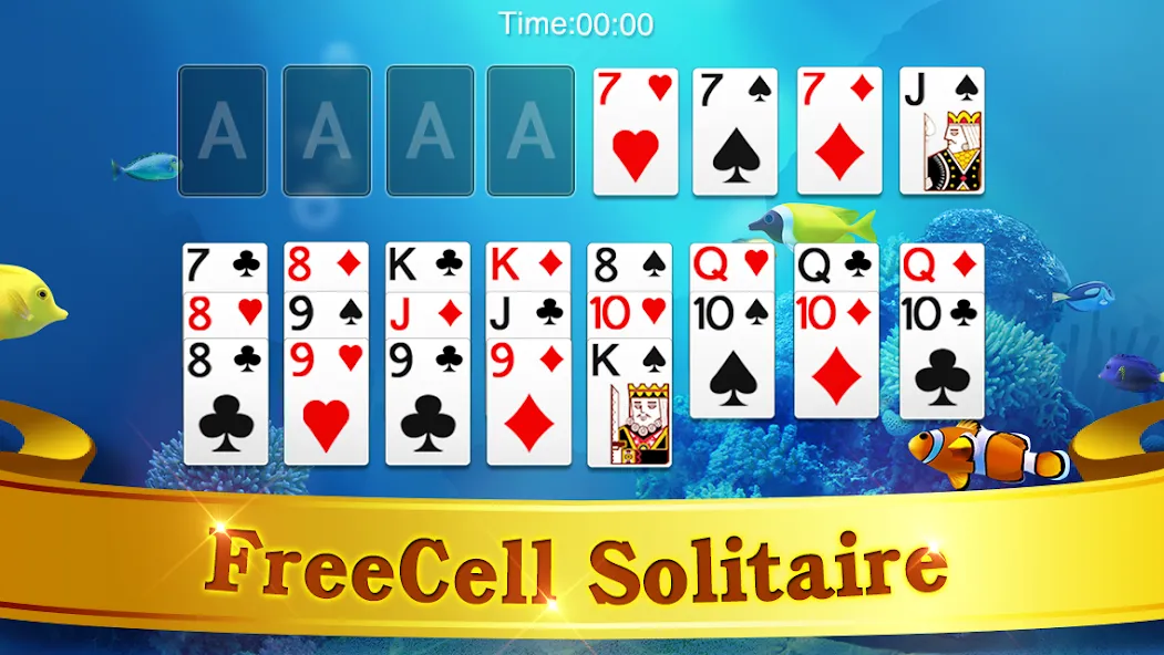 FreeCell Solitaire [MOD: безлимитные подсказки и отмена ходов] Screenshot 5