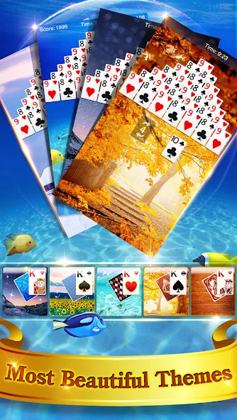 Pyramid Solitaire [MOD: безлимитные подсказки и отмены ходов] Screenshot 4