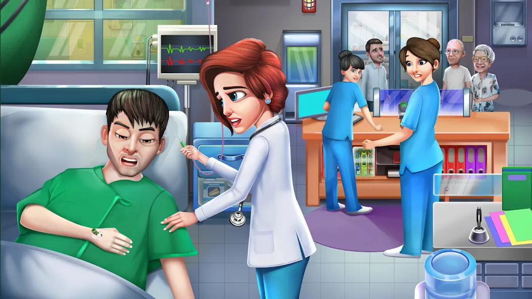 Doctor Hospital Games Offline [MOD: безлимитные деньги и всё открыто] Screenshot 1