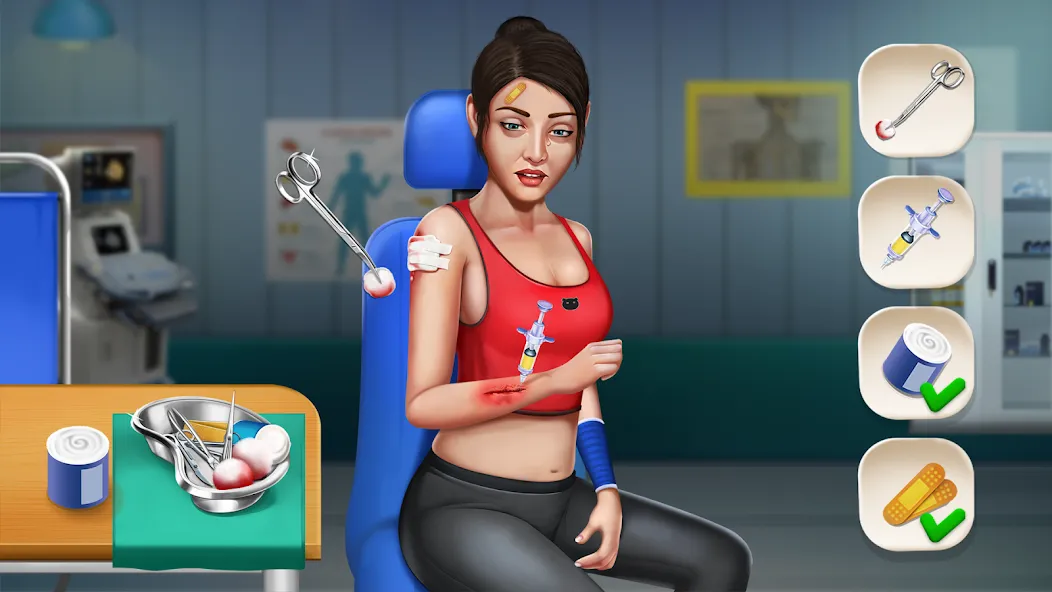 Doctor Hospital Games Offline [MOD: безлимитные деньги и всё открыто] Screenshot 3
