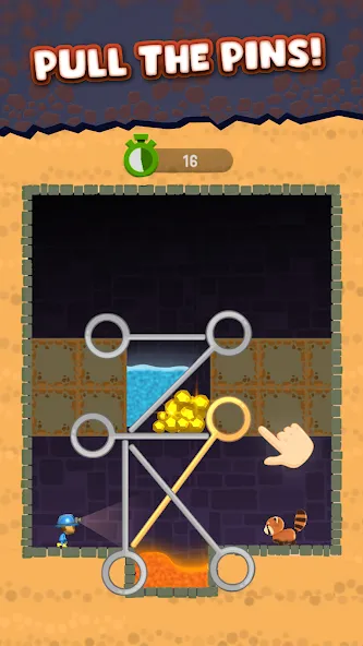 Mine Rescue: Gold Mining Games [MOD: безлимитные деньги и алмазы] Screenshot 2
