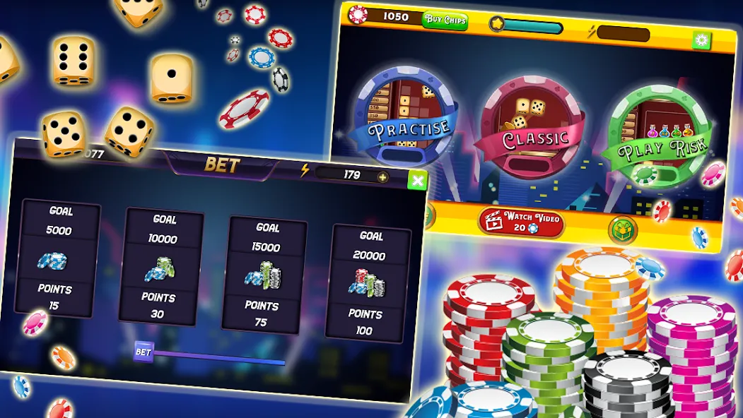 Farkle - Dice Game [MOD: безлимитные броски и высокие очки] Screenshot 4