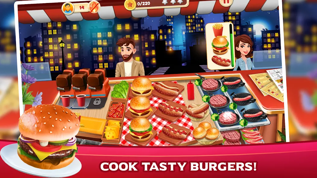 Cooking Mastery: Kitchen games [MOD: много монет и все рецепты] Screenshot 1