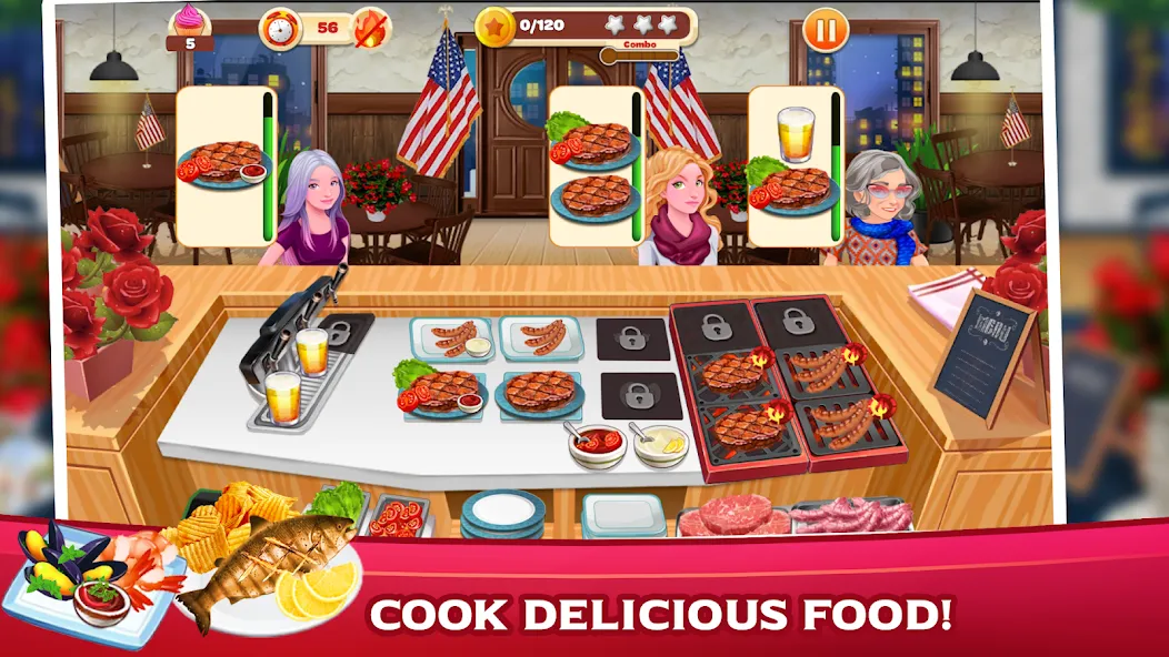 Cooking Mastery: Kitchen games [MOD: много монет и все рецепты] Screenshot 3