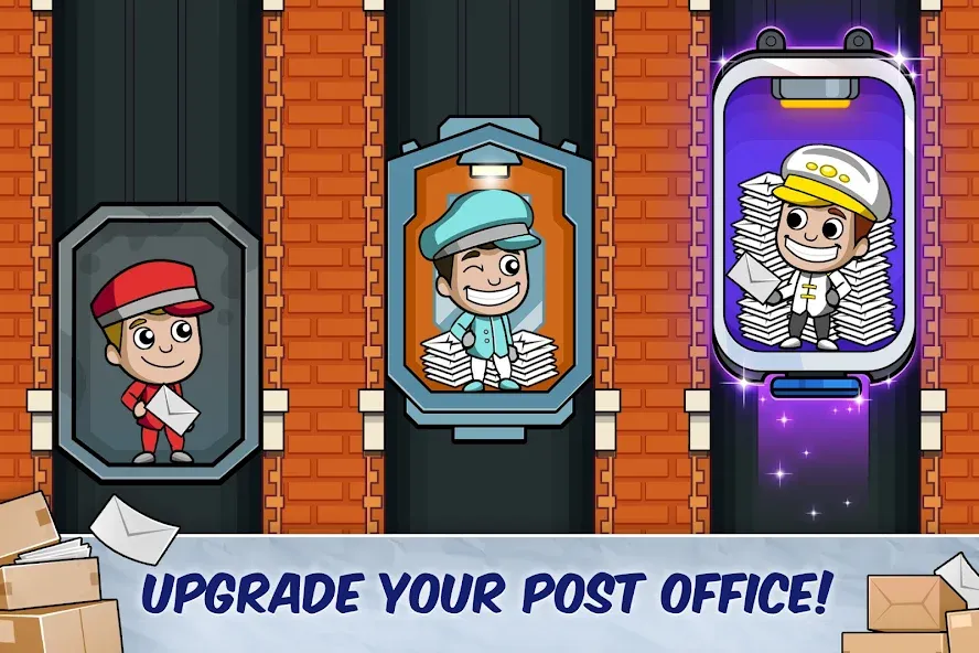 Idle Mail Tycoon [MOD: безлимитные деньги и бонусы] Screenshot 4