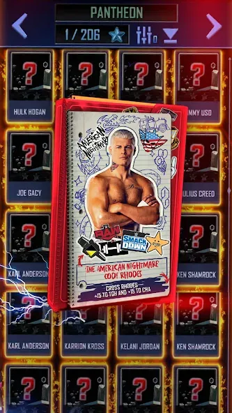 WWE SuperCard - Battle Cards [MOD: безлимитные деньги и все карты] Screenshot 3