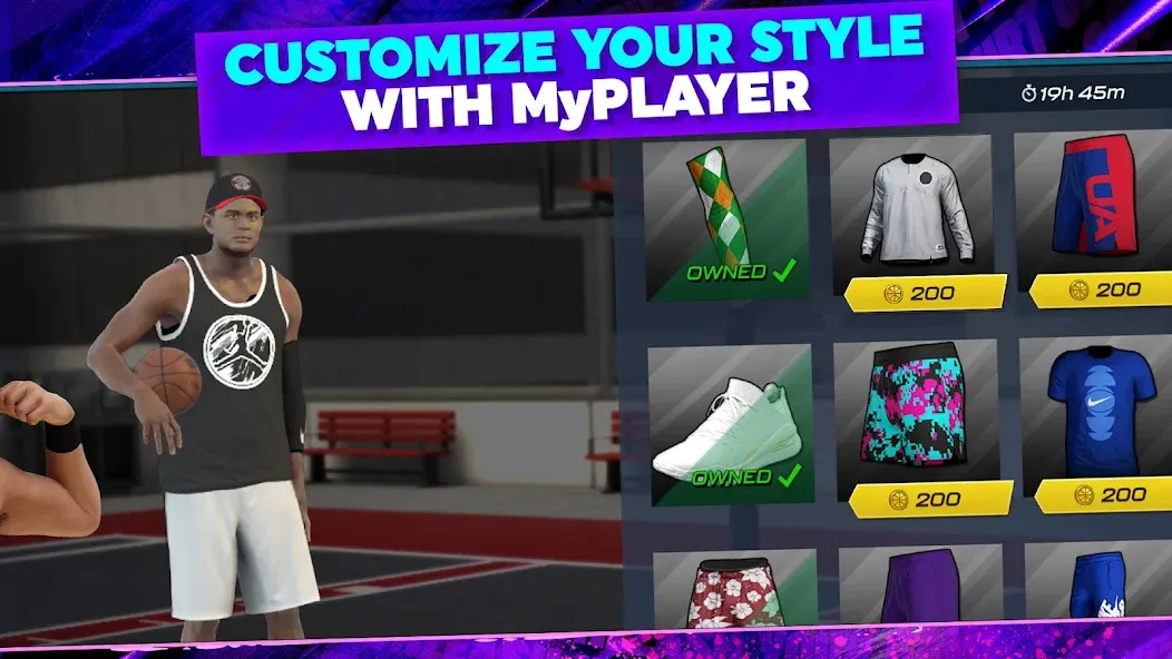 NBA 2K Mobile Basketball Game [MOD: безлимитные деньги и усиленные игроки] Screenshot 2
