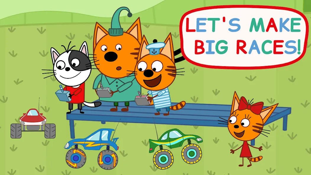 Kid-E-Cats: Kids Monster Truck [MOD: безлимитные деньги и все машины открыты] Screenshot 1