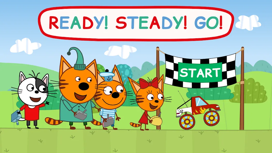 Kid-E-Cats: Kids Monster Truck [MOD: безлимитные деньги и все машины открыты] Screenshot 2