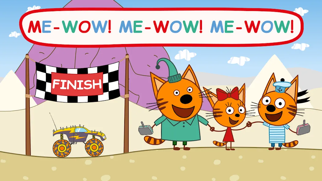 Kid-E-Cats: Kids Monster Truck [MOD: безлимитные деньги и все машины открыты] Screenshot 4