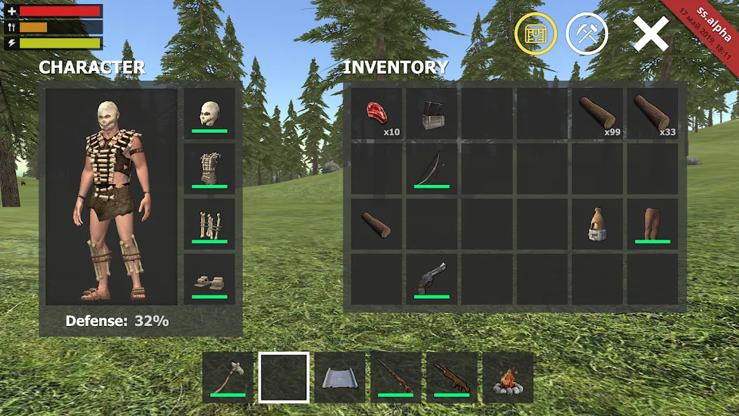 Survival Simulator [MOD: много ресурсов и нет голода] Screenshot 3