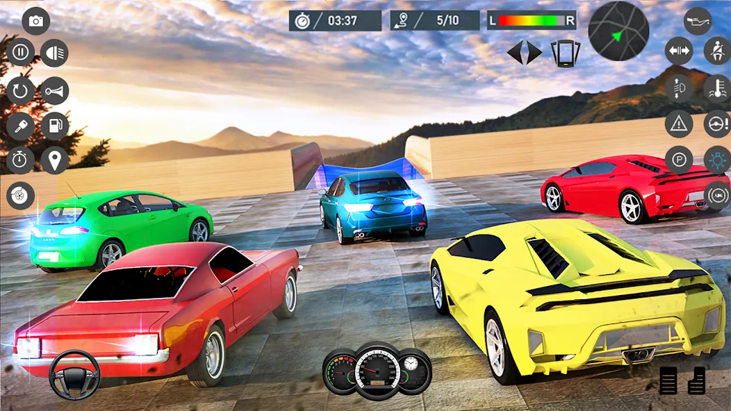 Water Slide Car Race games [MOD: без рекламы и все машины открыты] Screenshot 3