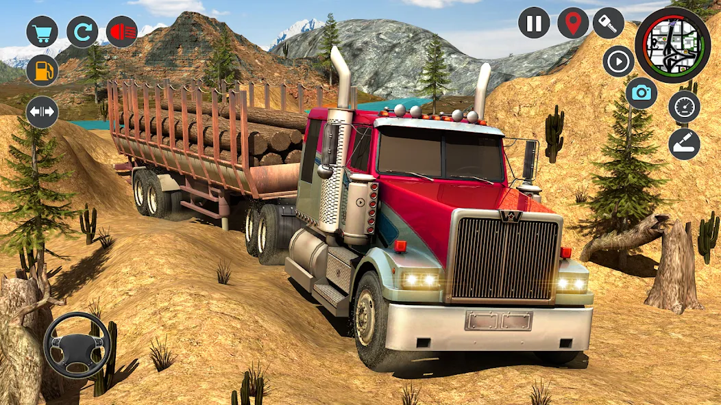 Transport Simulator Truck Game [MOD: безлимитные деньги и топливо] Screenshot 1