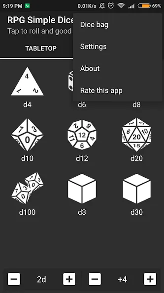 RPG Simple Dice [MOD: бесконечные броски и все кубики] Screenshot 4