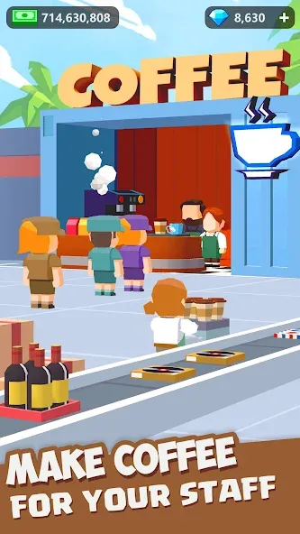 Idle Courier [MOD: много денег и быстрые доставки] Screenshot 1