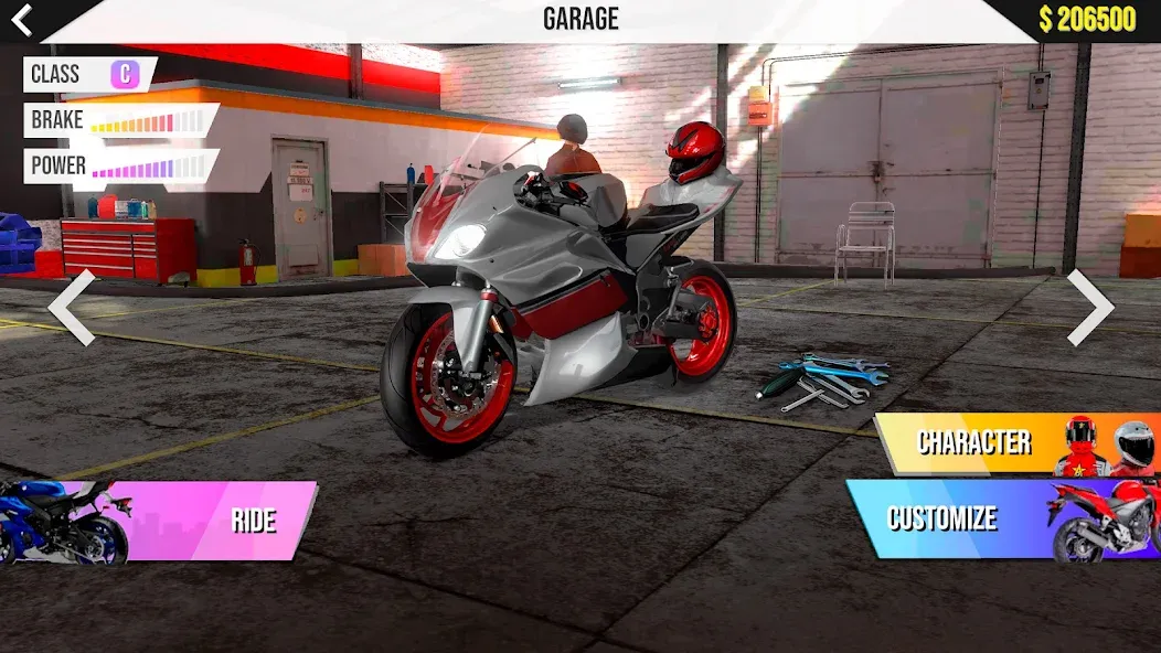 Motorcycle Real Simulator [MOD: безлимитные деньги и топливо] Screenshot 1