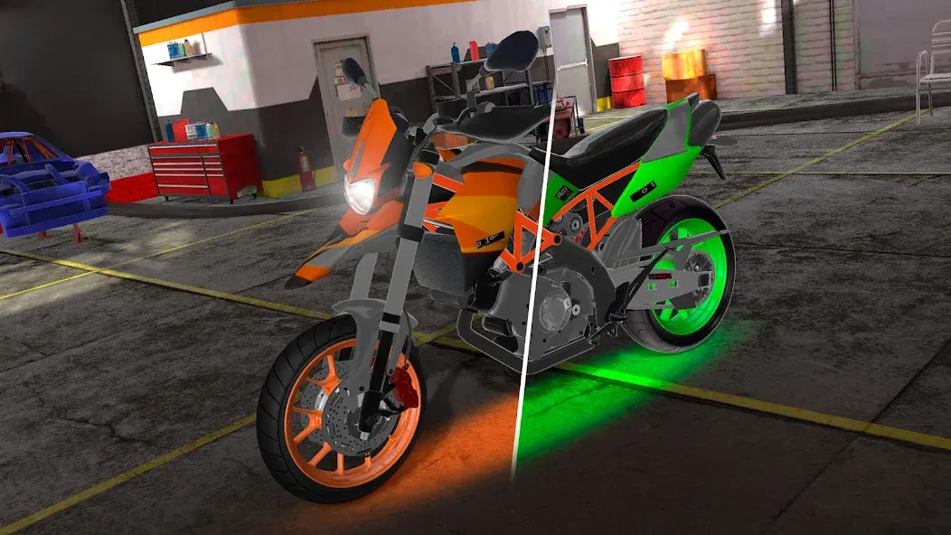 Motorcycle Real Simulator [MOD: безлимитные деньги и топливо] Screenshot 2