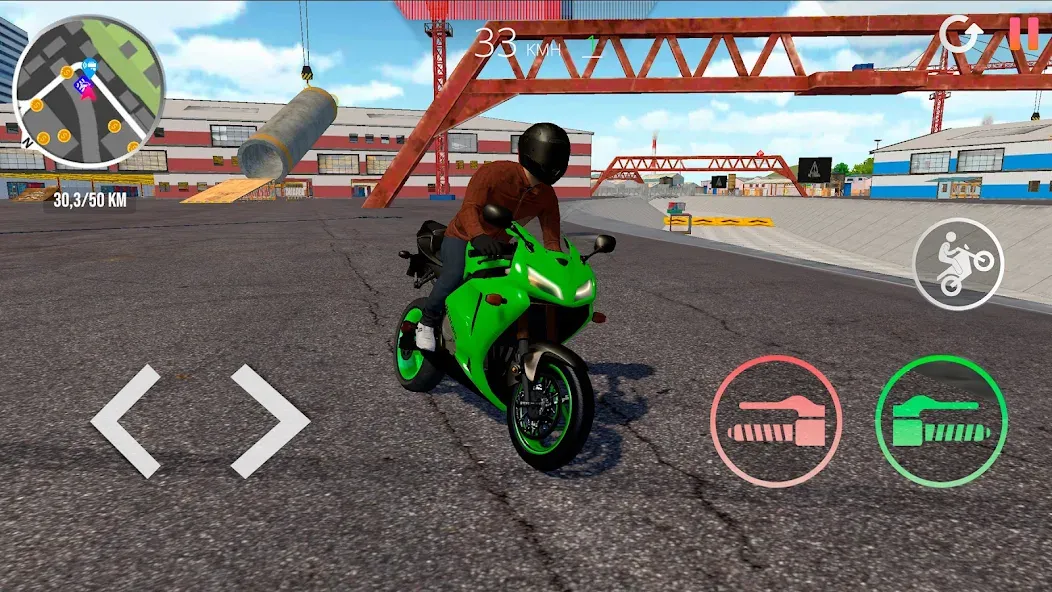 Motorcycle Real Simulator [MOD: безлимитные деньги и топливо] Screenshot 5