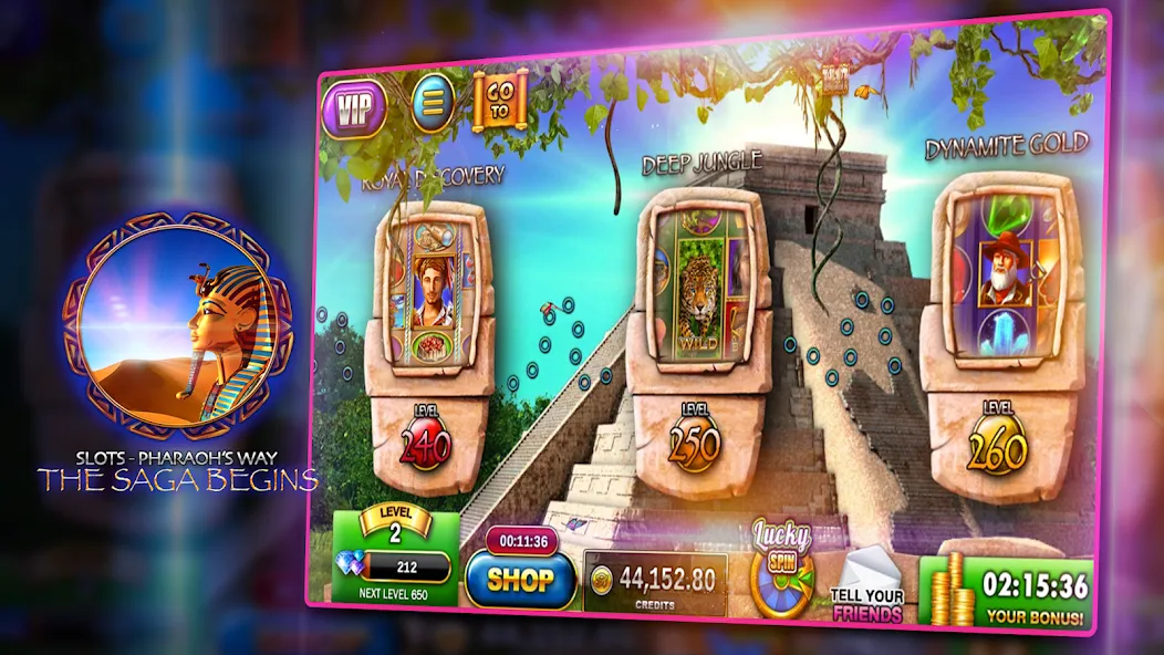 Slots - Pharaoh's Way Casino [MOD: безлимитные монеты и бонусы] Screenshot 1