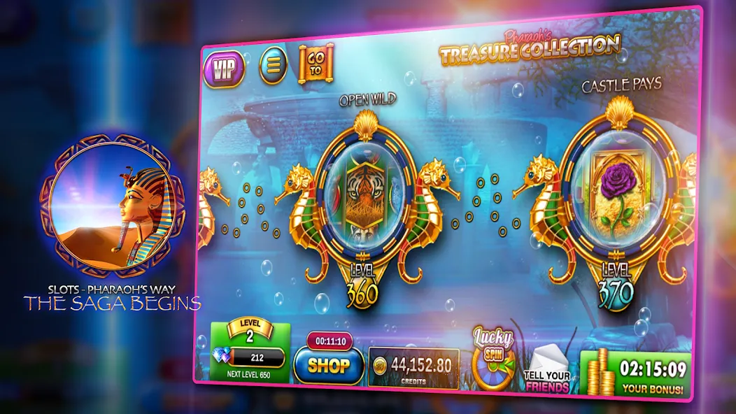 Slots - Pharaoh's Way Casino [MOD: безлимитные монеты и бонусы] Screenshot 2