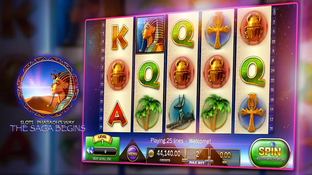 Slots - Pharaoh's Way Casino [MOD: безлимитные монеты и бонусы] Screenshot 3