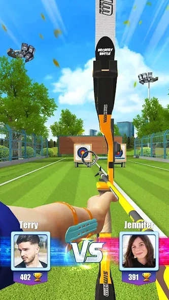 Archery Battle 3D [MOD: безлимитные монеты и стрелы] Screenshot 1