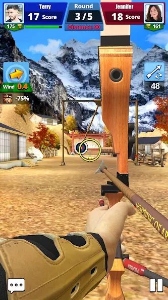 Archery Battle 3D [MOD: безлимитные монеты и стрелы] Screenshot 2