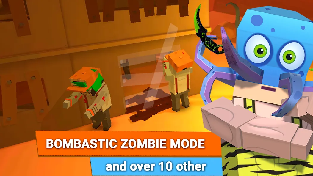 Fan of Guns: FPS Pixel Shooter [MOD: безлимитные деньги и оружие] Screenshot 2