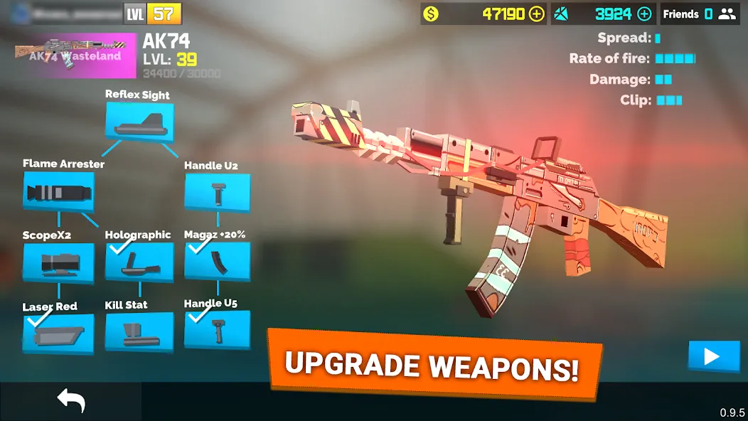 Fan of Guns: FPS Pixel Shooter [MOD: безлимитные деньги и оружие] Screenshot 4