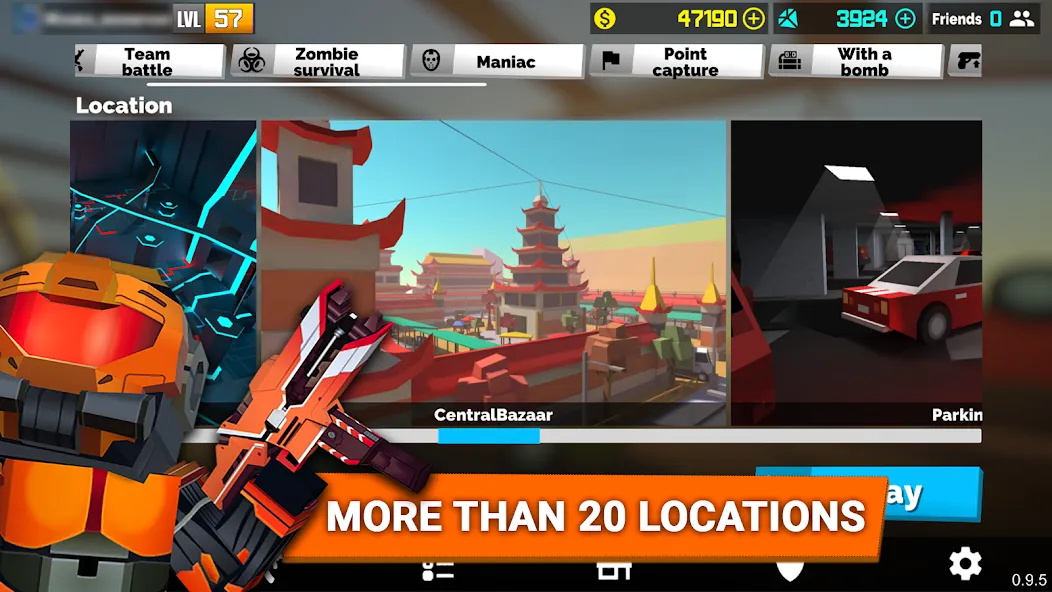 Fan of Guns: FPS Pixel Shooter [MOD: безлимитные деньги и оружие] Screenshot 5