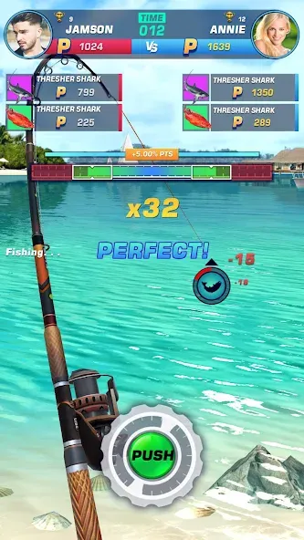 Fishing Rival 3D [MOD: безлимитные деньги и энергия] Screenshot 5