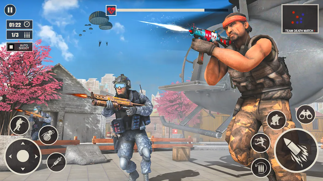 Offline War Shooting Games 3D [MOD: безлимитные патроны и оружие] Screenshot 5