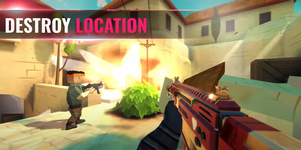 Tactic Shot: FPS Action 4v4 [MOD: безлимитные патроны и здоровье] Screenshot 4