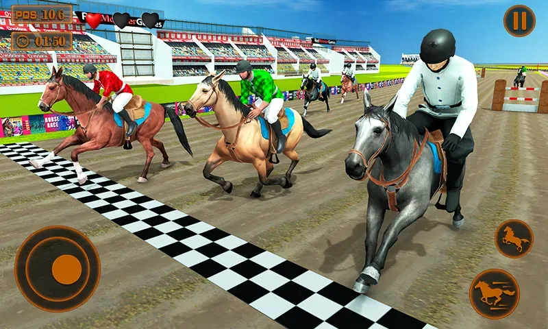 Mounted Horse Racing Games [MOD: безлимитные деньги и все лошади открыты] Screenshot 2