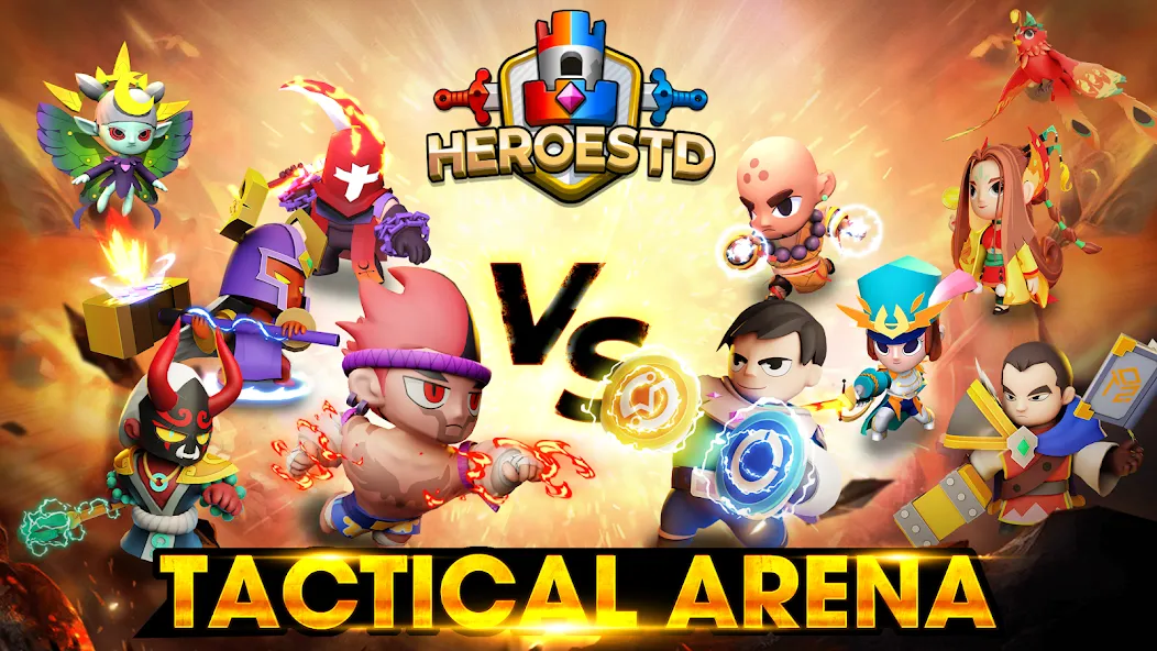 HeroesTD: Esport Tower Defense [MOD: безлимитные деньги и все герои] Screenshot 1
