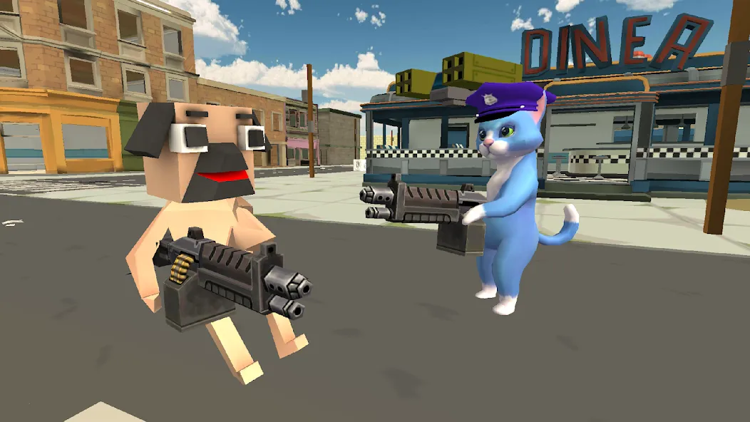 PugWars [MOD: разблокированы все уровни и скины] Screenshot 1