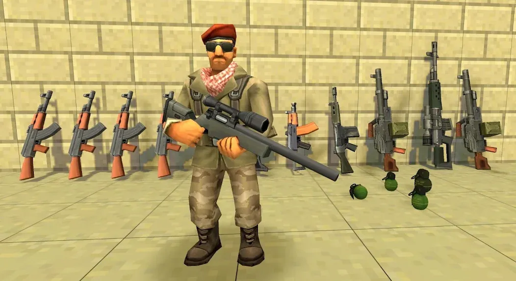 StrikeBox: Sandbox&amp;Shooter [MOD: безлимитные ресурсы и оружие] Screenshot 1