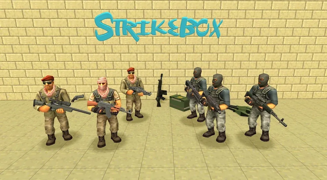 StrikeBox: Sandbox&amp;Shooter [MOD: безлимитные ресурсы и оружие] Screenshot 4
