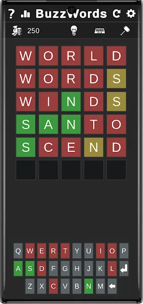 BuzzWords [MOD: неограниченные подсказки и бонусы] Screenshot 1