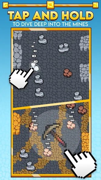 Idle Obelisk Miner [MOD: много денег и ускоренная добыча] Screenshot 1