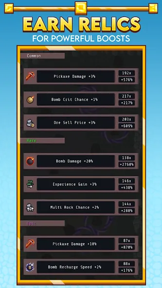 Idle Obelisk Miner [MOD: много денег и ускоренная добыча] Screenshot 5