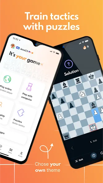 chess24 > Play, Train &amp; Watch [MOD: безлимитный анализ и все уроки открыты] Screenshot 2