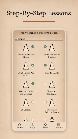Learn Chess with Dr. Wolf [MOD: премиум-уроки шахмат без ограничений] Screenshot 4